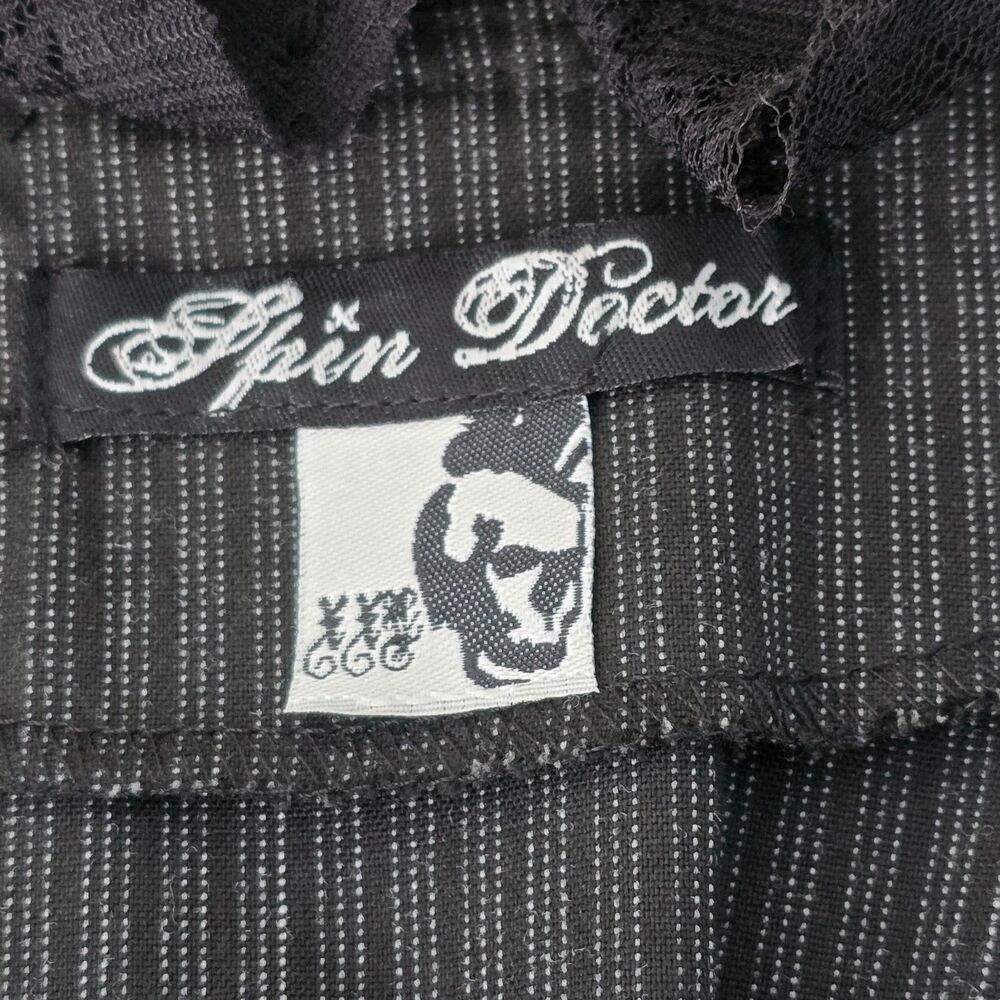 Spin Doctor 2XL Florence Victorian Gothic Steampunk Black Corset Lace Jacket - Picture 10 of 16